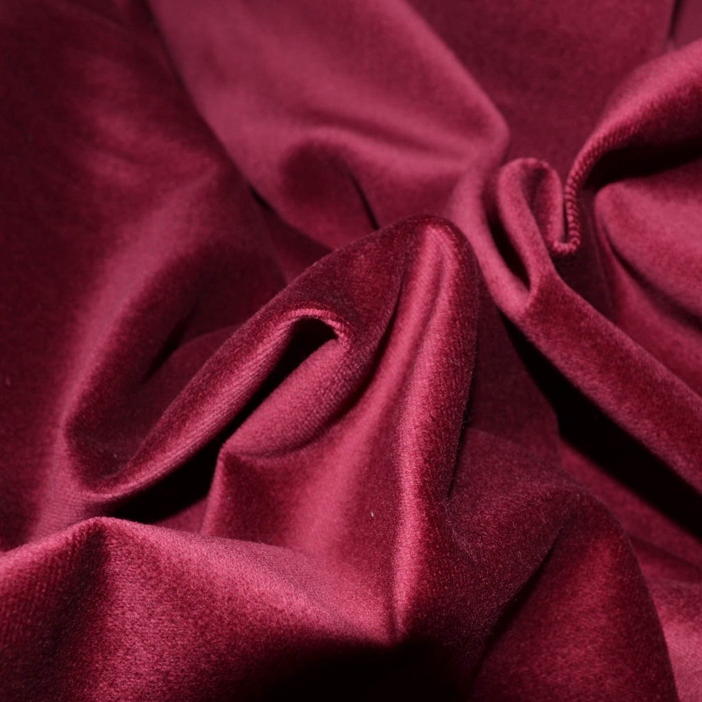 Luxurious velvet fabric from Yorkshire Fabric, known for its rich texture and deep, vibrant colors. Ideal for creating elegant garments and opulent home décor with a soft, sophisticated feel.