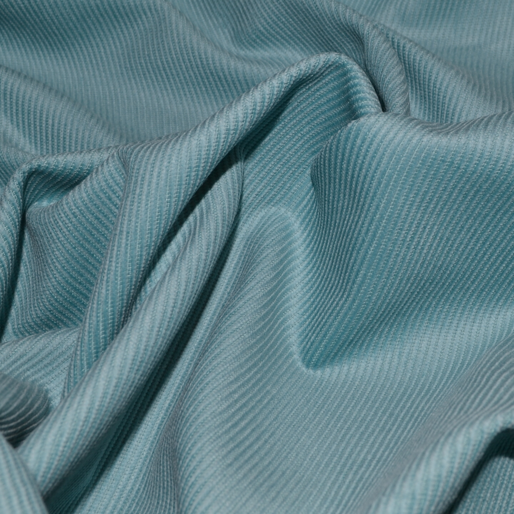 14 wale corduroy fabric from Yorkshire Fabric, featuring narrow, fine ribs and a soft, plush texture, perfect for creating elegant and comfortable garments such as trousers and jackets with a refined, classic look.