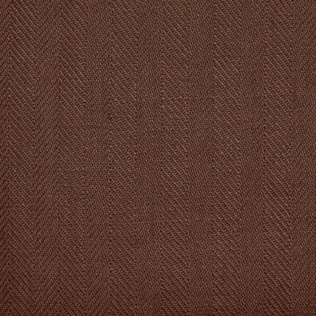 Brown Herringbone 100% Irish Linen