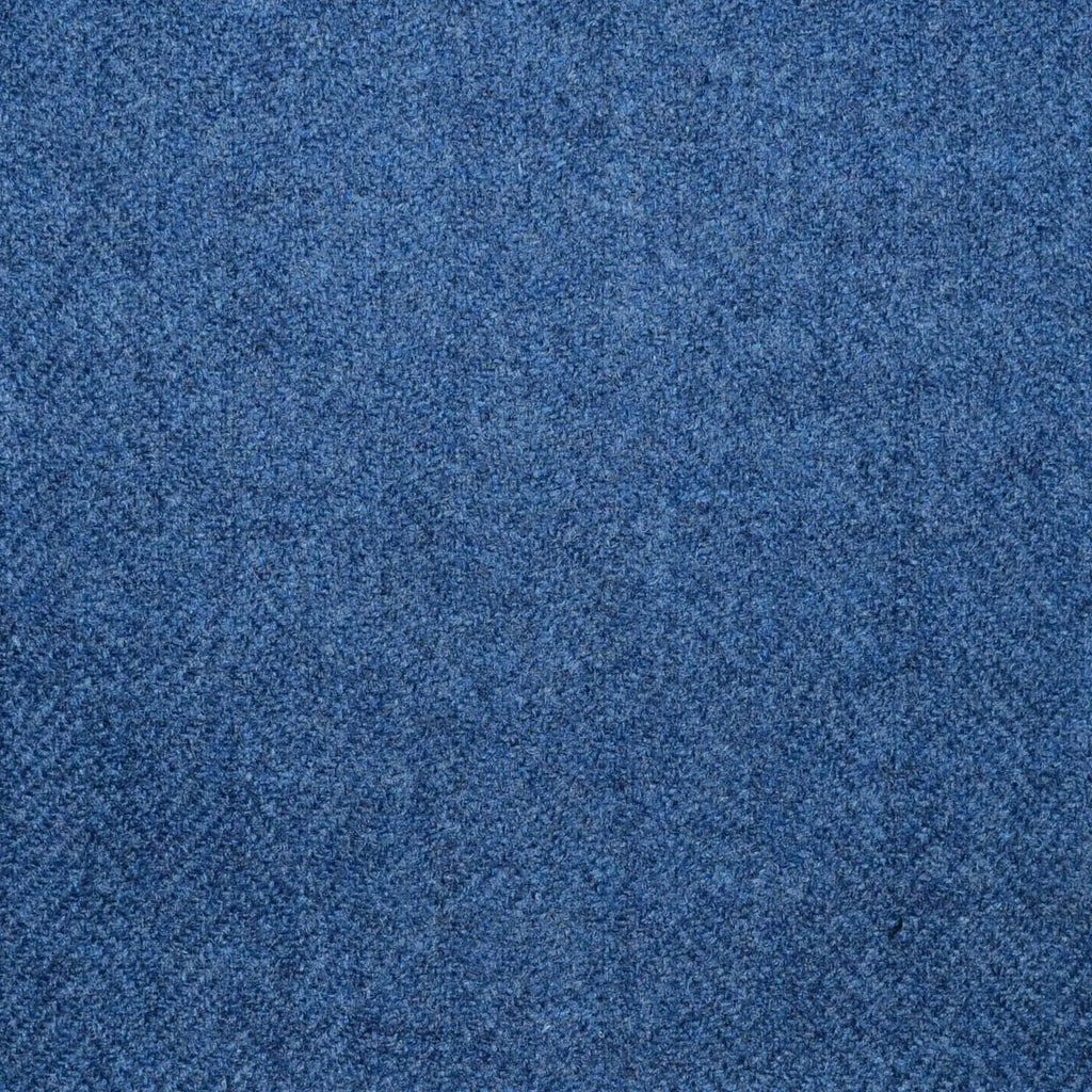 Air Force Blue Herringbone Lambswool & Cashmere Jacketing Yorkshire Fabric