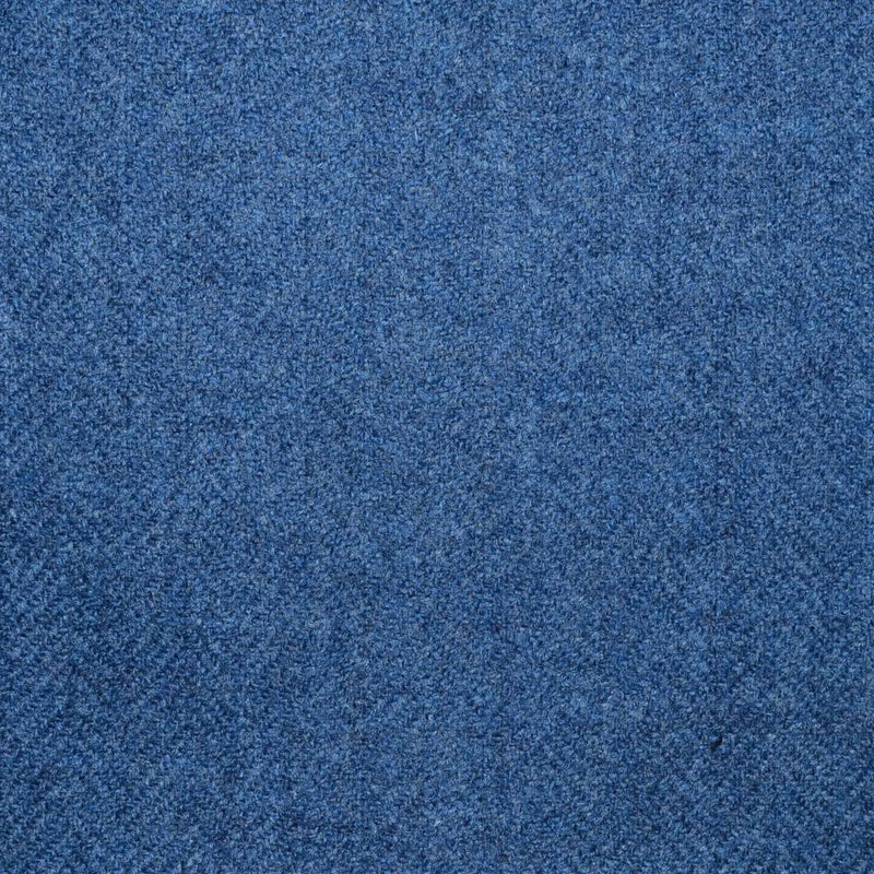 Air Force Blue Herringbone Lambswool & Cashmere Jacketing Yorkshire Fabric