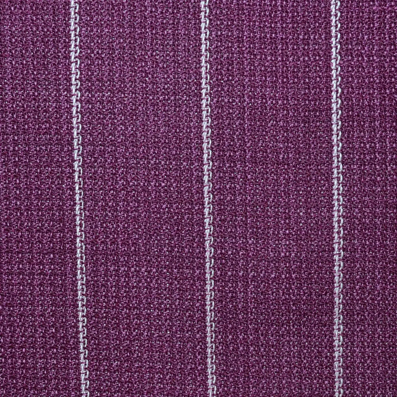 Magenta Chalk Stripe x 1 1/4 Inch Lightweight MESH Jacketings by Holland and Sherry Yorkshire Fabric