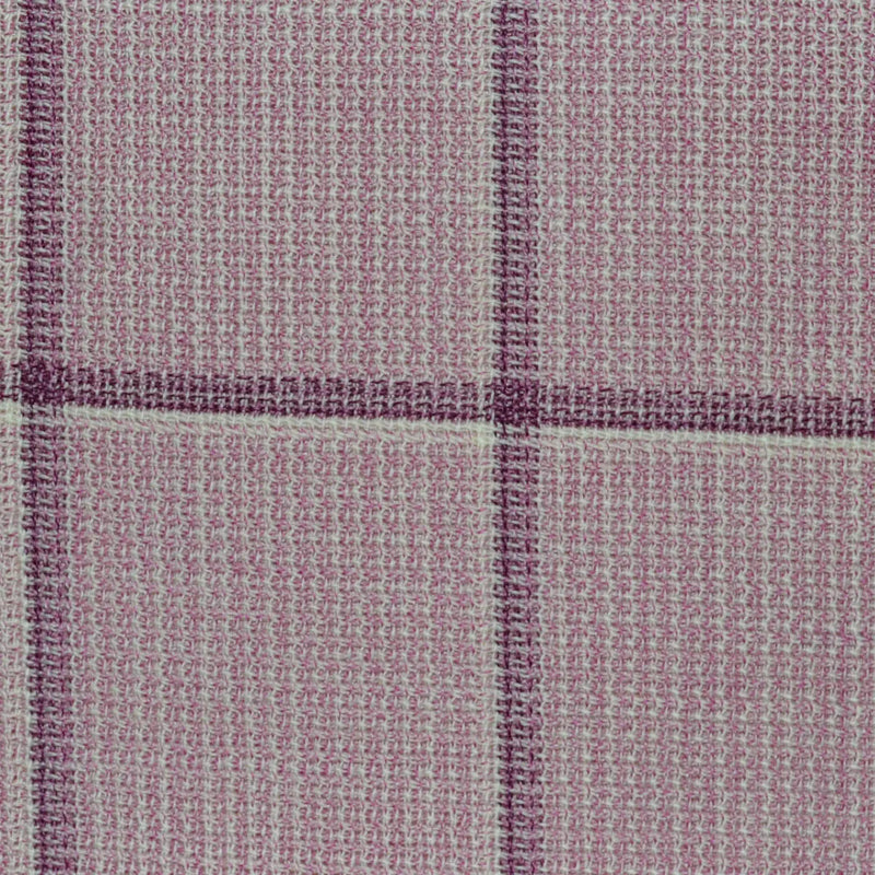 Pale Pink Tonal Unbalanced Windowpane 2 1/8 x 2 5/8 Inch Lightweight MESH Jacketings by Holland and Sherry Yorkshire Fabric