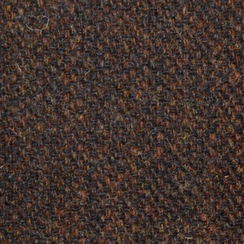 Brown Diced Weave All Wool Harris Tweed for Holland & Sherry Yorkshire Fabric