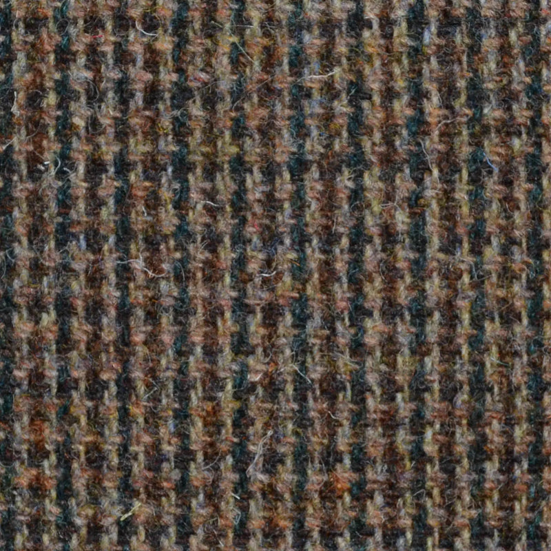 Brown Hairline Check All Wool Harris Tweed for Holland & Sherry Yorkshire Fabric