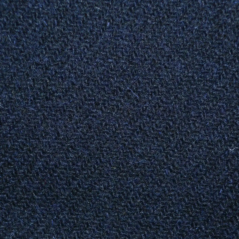 Navy Solid All Wool Harris Tweed for Holland & Sherry Yorkshire Fabric