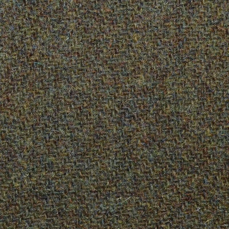 Moss Green Solid All Wool Harris Tweed for Holland & Sherry Yorkshire Fabric