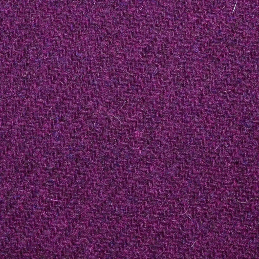 Dark Cerise Solid All Wool Harris Tweed for Holland & Sherry Yorkshire Fabric