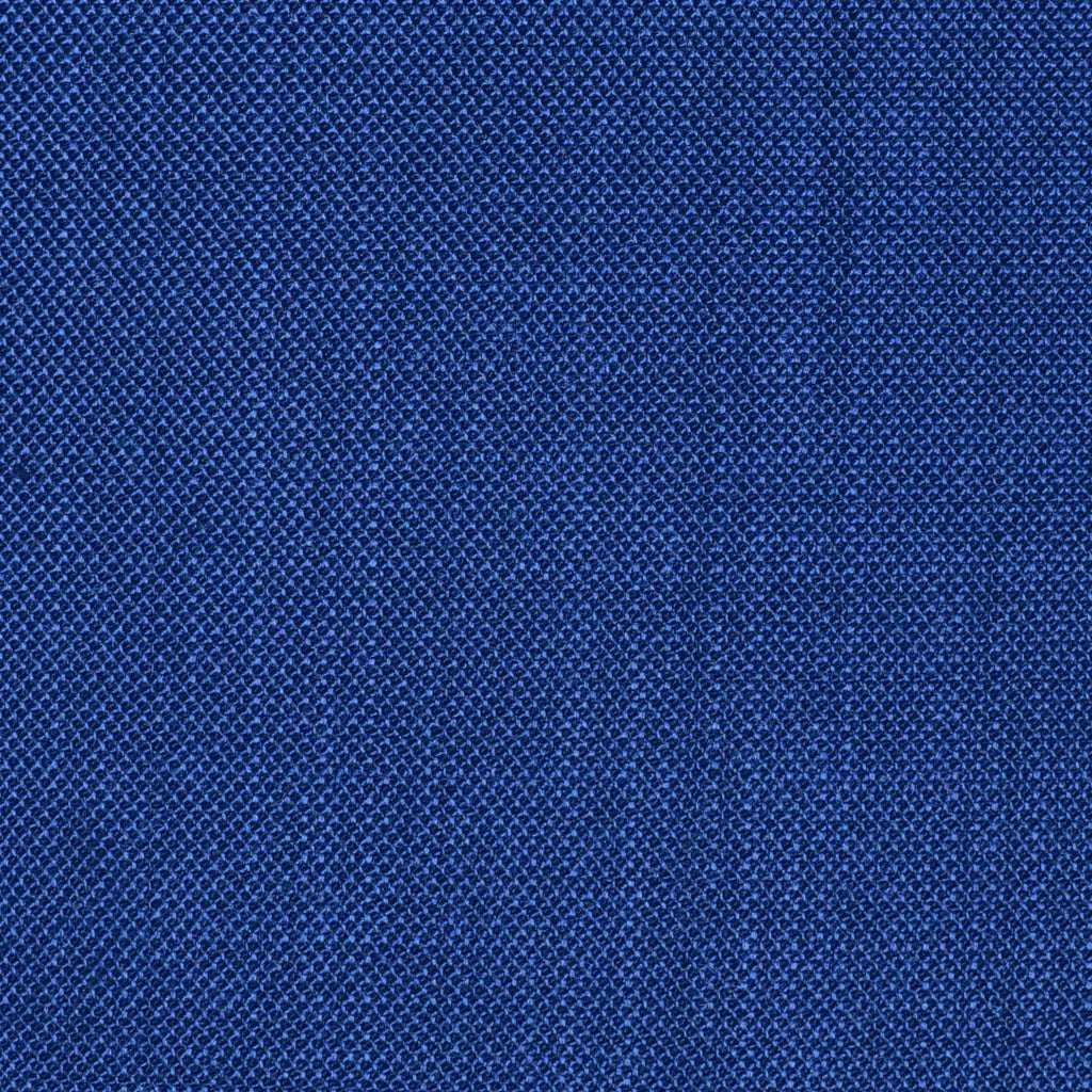 French Navy Blue Sharkskin Super 100's All Wool Worsted Suiting By Holland & Sherry Yorkshire Fabric