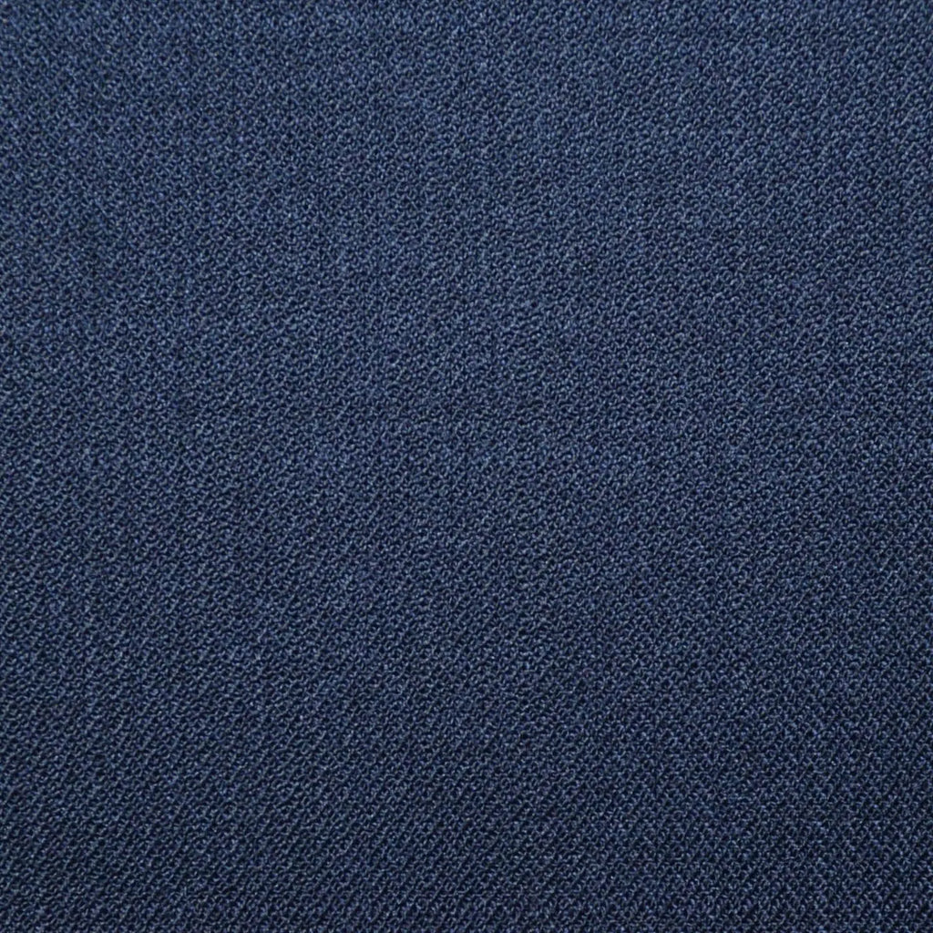 Navy Blue Micro Weave Super 100's All Wool Worsted Suiting By Holland & Sherry Yorkshire Fabric