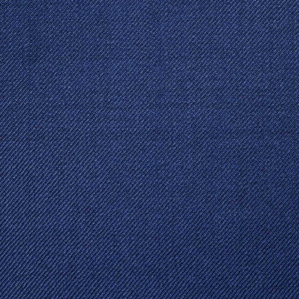 Navy Blue Solid Super 100's All Wool Worsted Suiting By Holland & Sherry Yorkshire Fabric