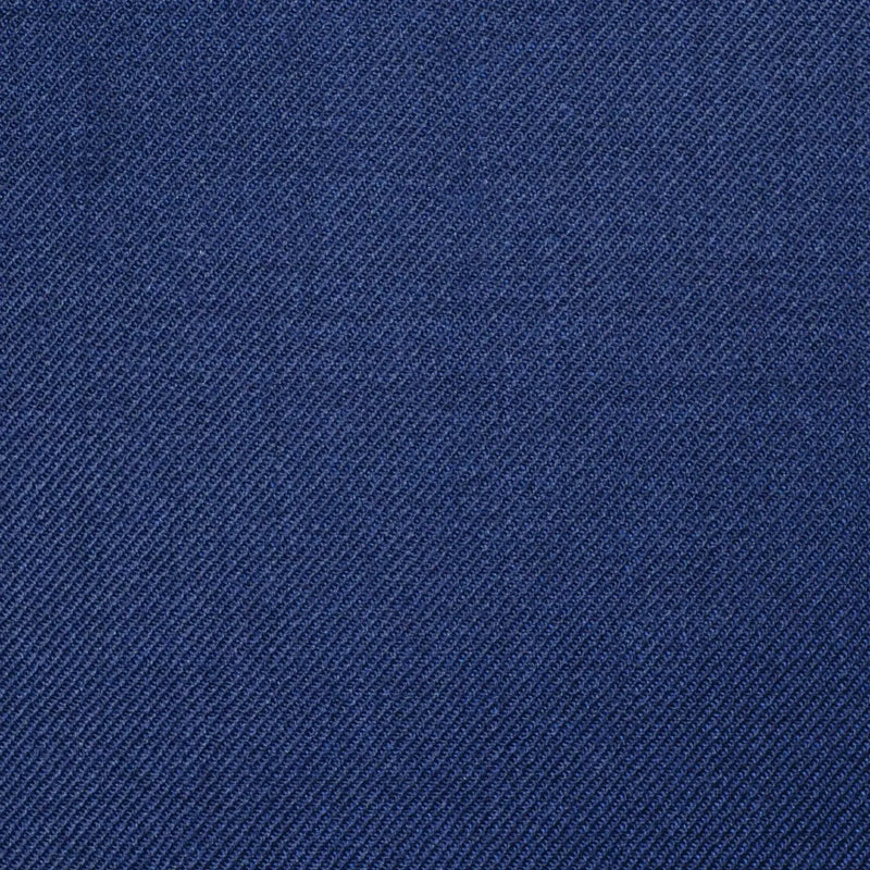 Navy Blue Solid Super 100's All Wool Worsted Suiting By Holland & Sherry Yorkshire Fabric