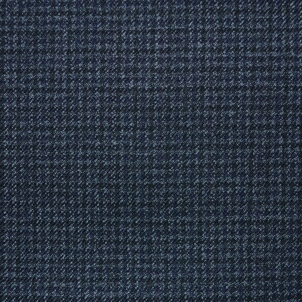 Dark Grey Dogtooth All Wool Vintage Twist Suiting - Yorkshire Fabric