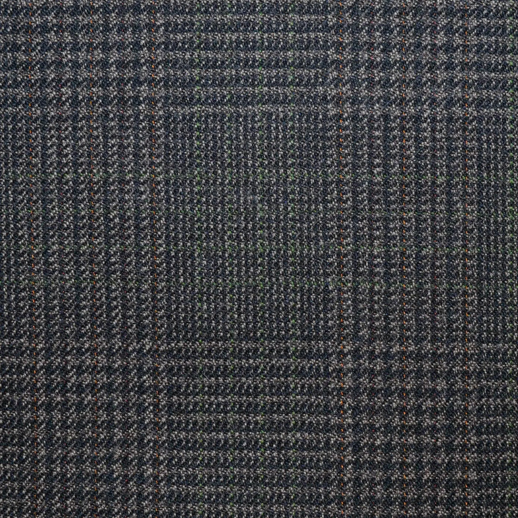 Brown Glen Check All Wool Vintage Twist Suiting Yorkshire Fabric