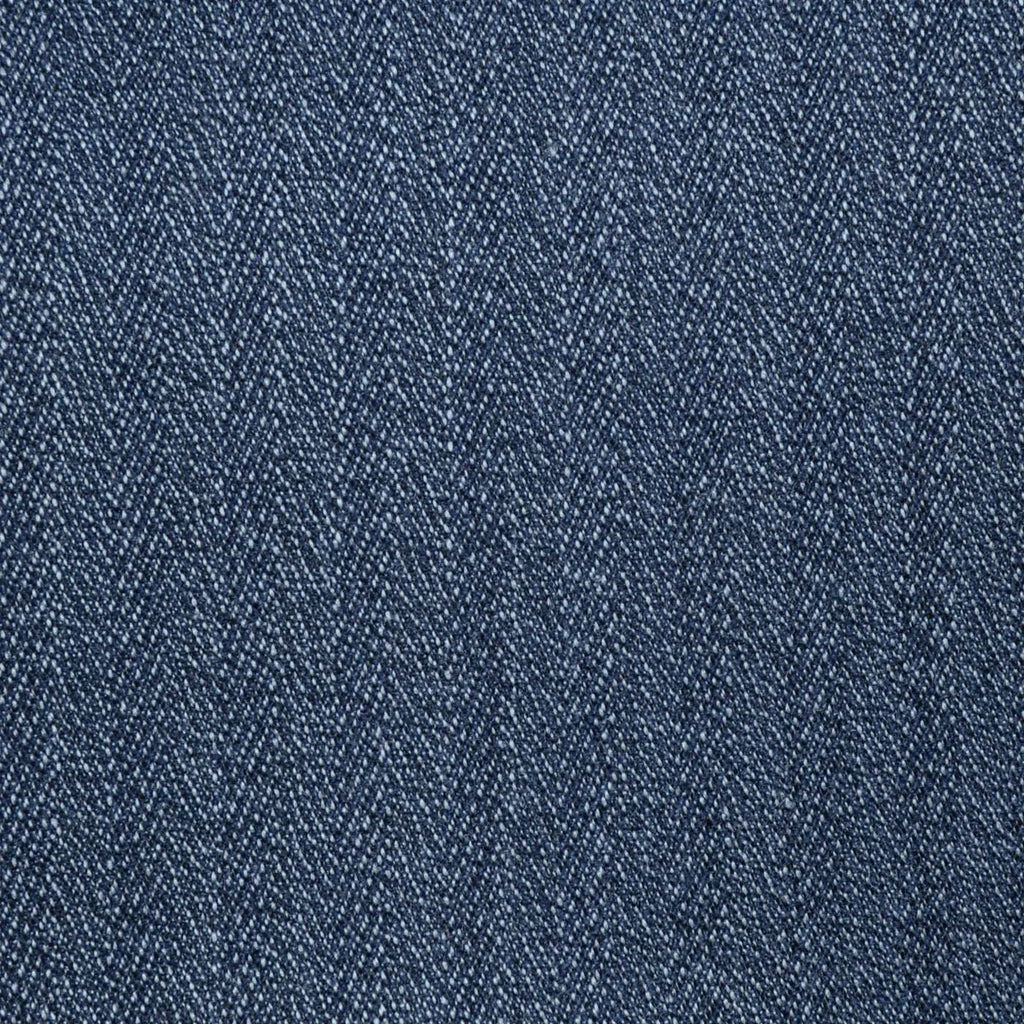 Medium Blue/Grey Irregular Herringbone All Wool Vintage Twist Suiting Yorkshire Fabric