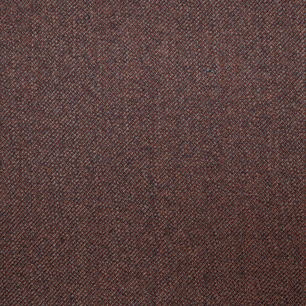 Terracotta/Brown Two Tone All Wool Vintage Twist Suiting Yorkshire Fabric