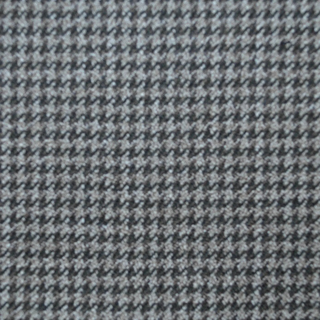 Brown/Dark Brown Dogtooth All Wool Vintage Twist Suiting Yorkshire Fabric