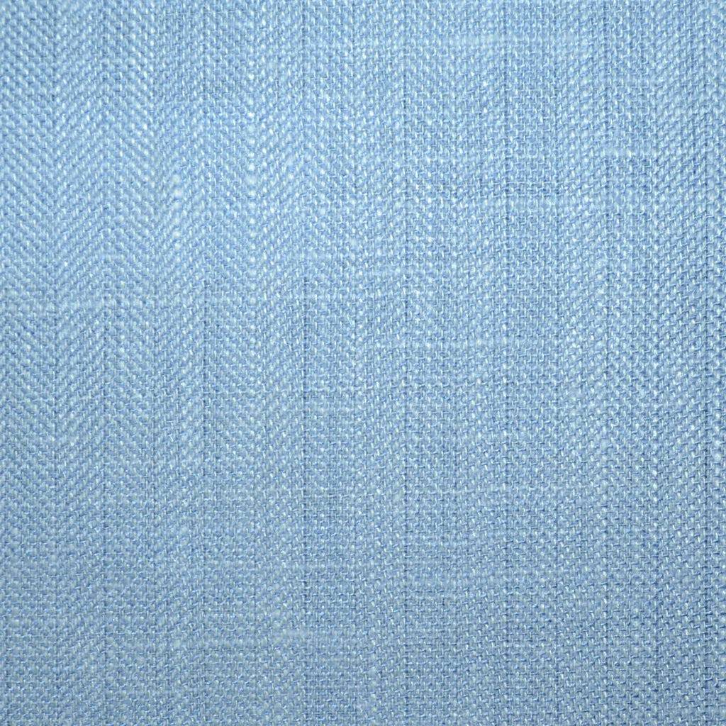 Pale Blue Herringbone Wool, Silk & Linen Jacketing Yorkshire Fabric