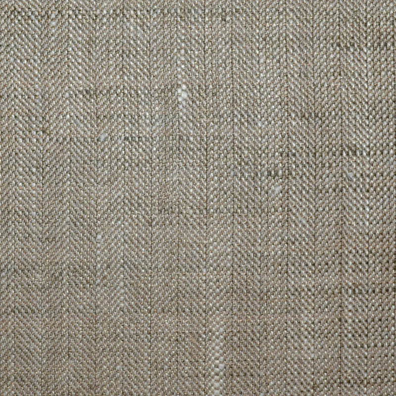 Sand and Brown Herringbone Wool, Silk & Linen Jacketing Yorkshire Fabric