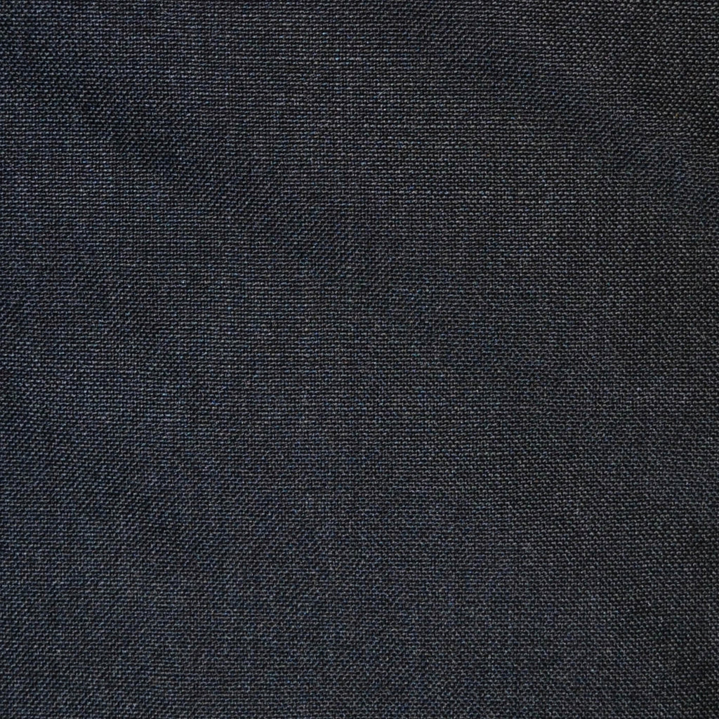 Dark Grey Plain Wool and 3 Ply Mohair Suiting - 3.50 Metres