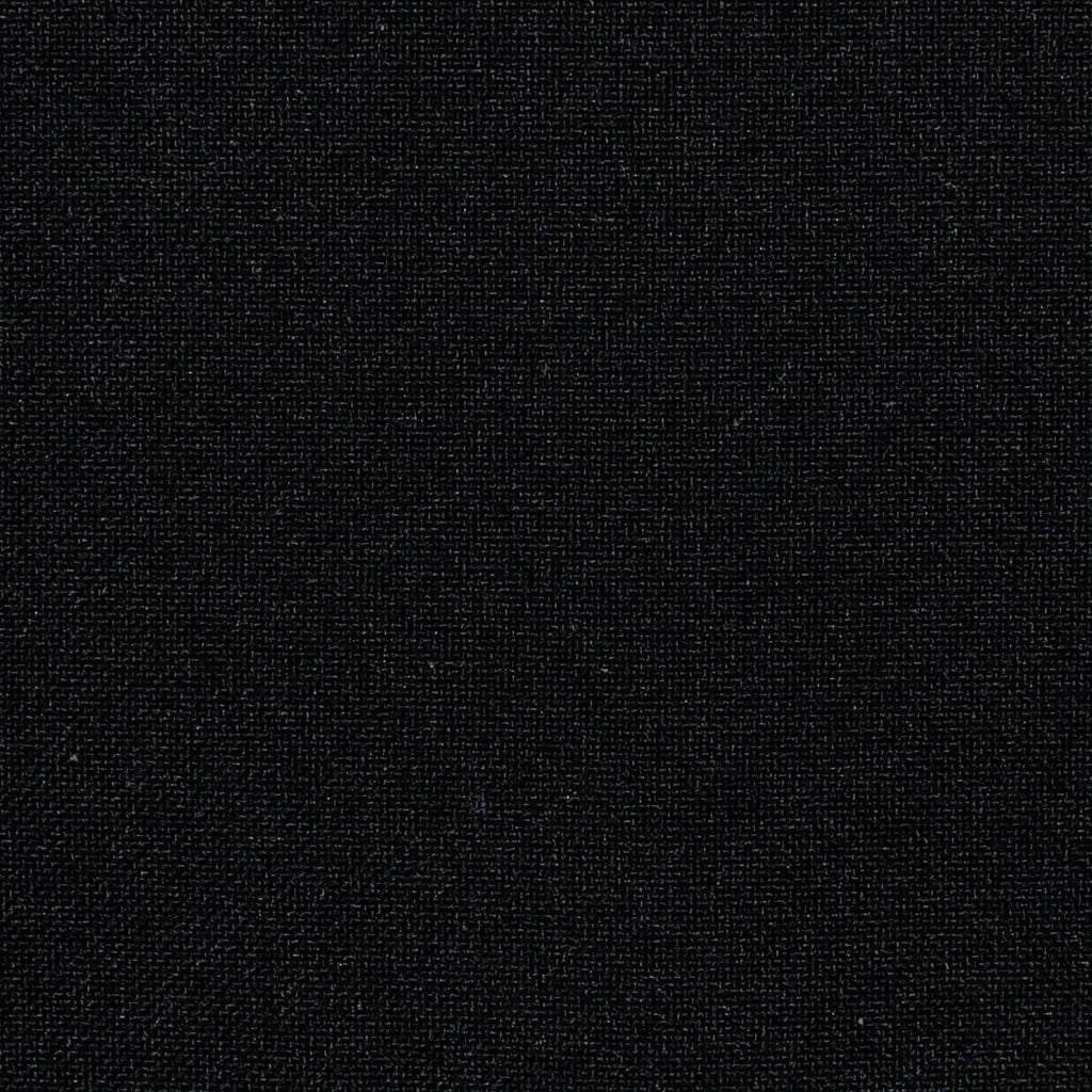 Black Plain Weave 100% Polyester Suiting Yorkshire Fabric