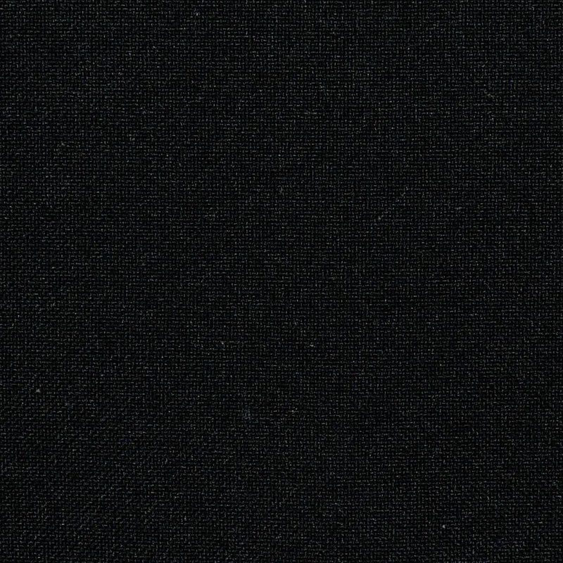 Black Plain Weave 100% Polyester Suiting Yorkshire Fabric