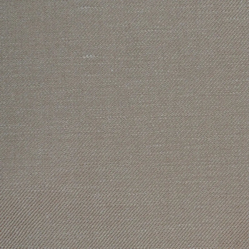 Beige Plain Twill Wool & Linen Suiting Fabric - 2.00 Metres