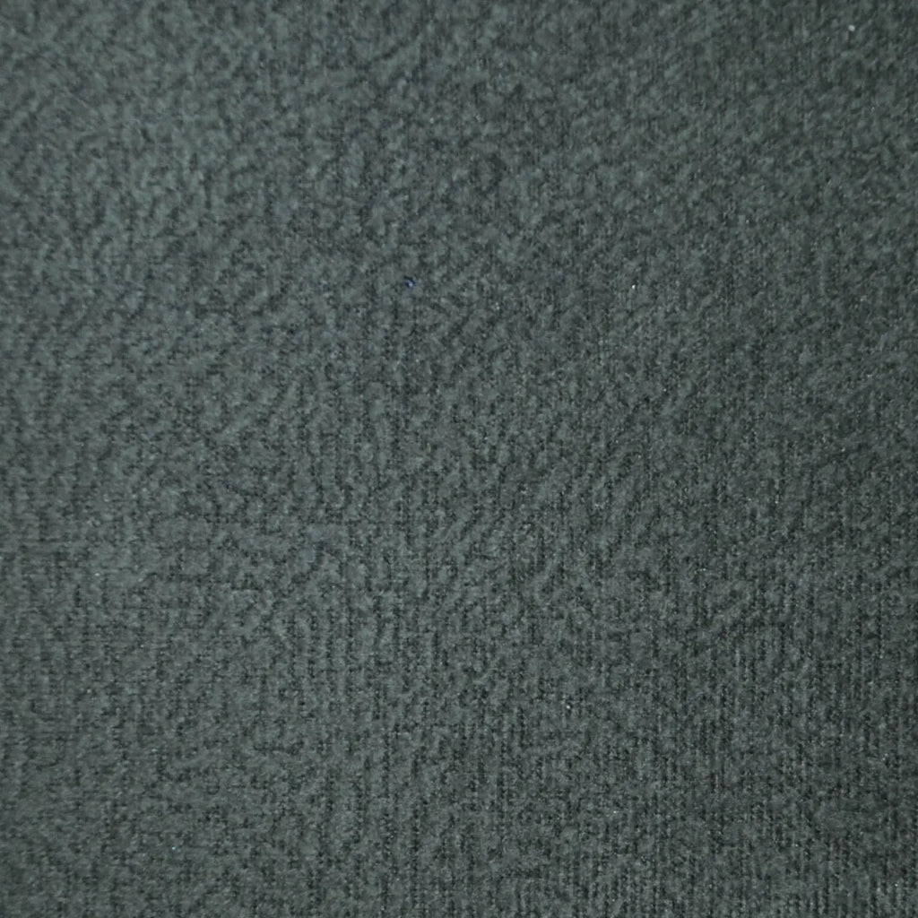 Dark Grey/Green Embossed Aged Sueded Polyester Upholstery 
