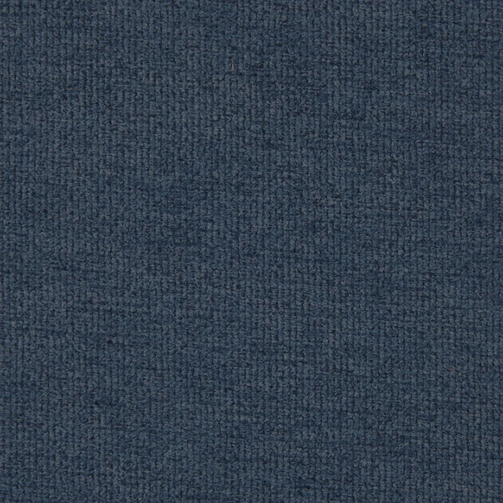 Denim Blue Plain Weave Polyester Blend Chenille Upholstery
