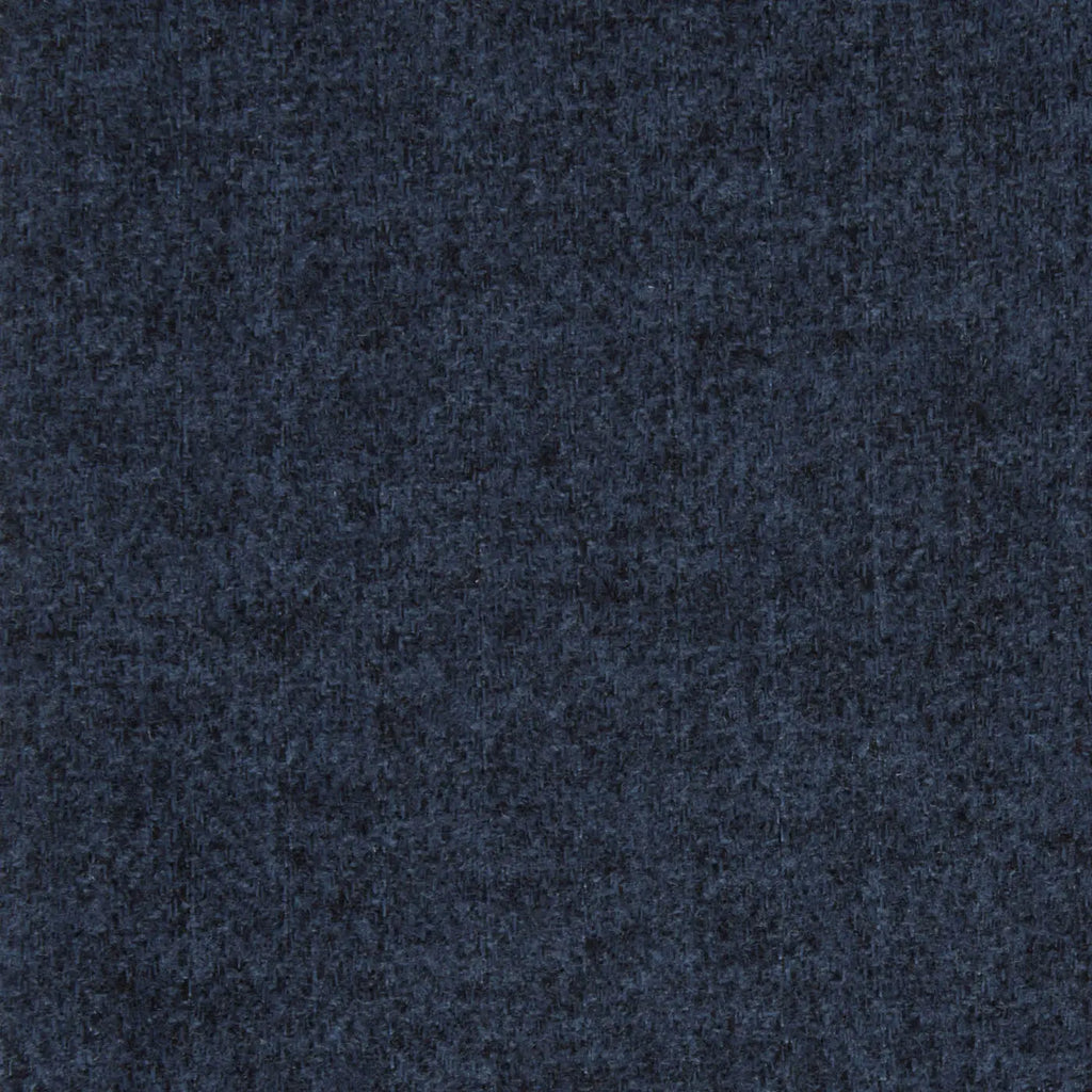 Indigo Blue Muted 2cm Herringbone Polyester Upholstery Yorkshire Fabric