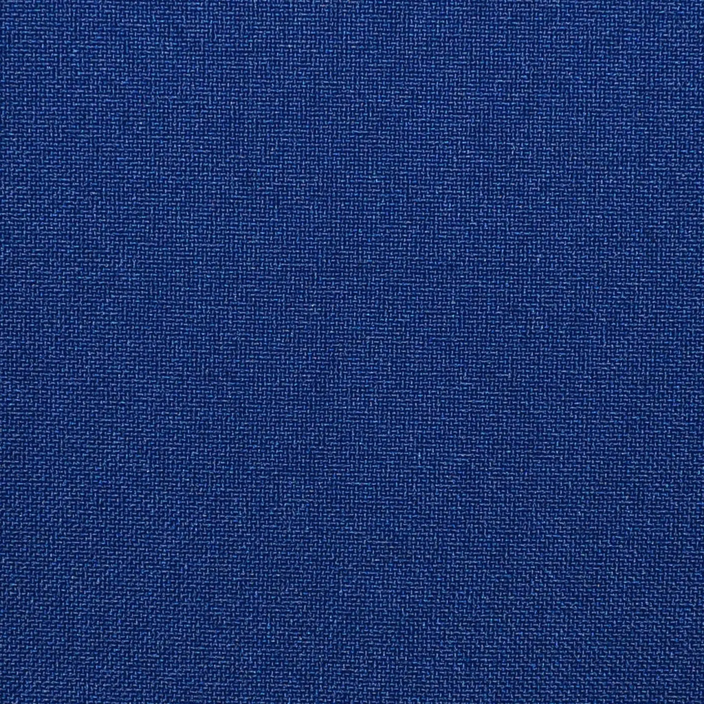 Indigo Blue Plain Weave 100% Polyester Suiting Yorkshire Fabric