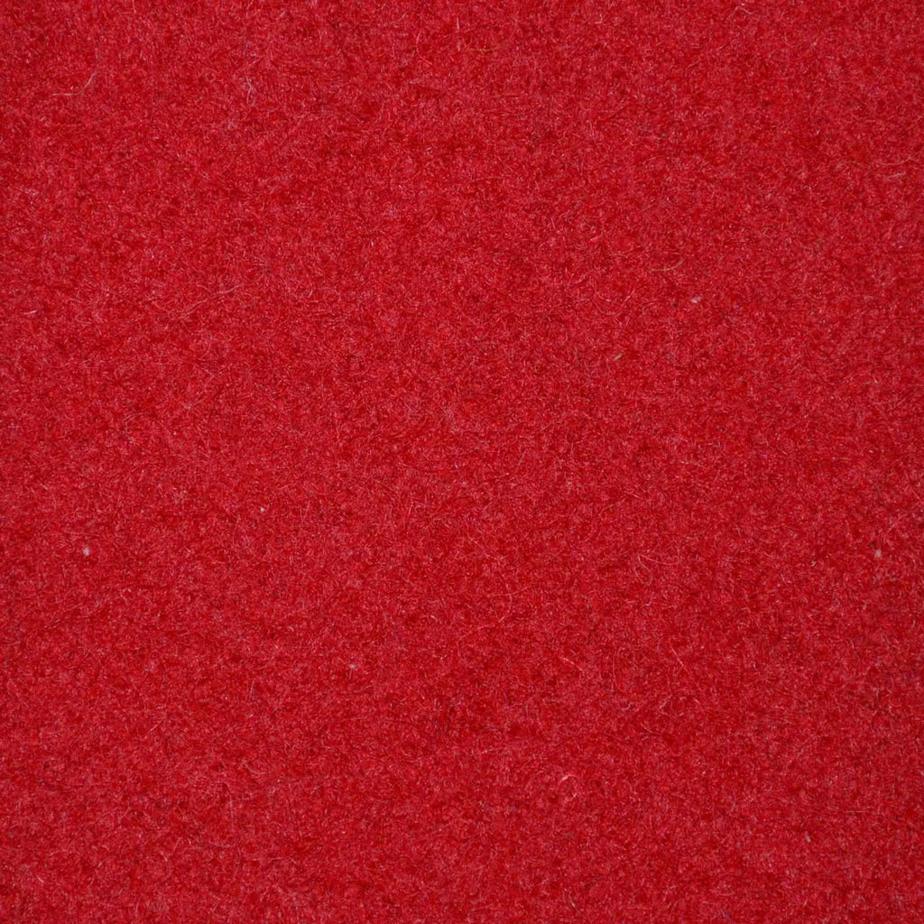 Scarlet Red Melton Wool Coating - 2.00 Metres Yorkshire Fabric