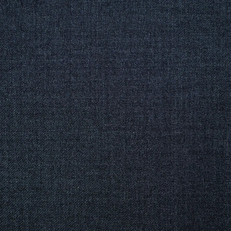 Dark grey plain over-milled flannel Super 110's wool suiting fabric, available in clearance. Luxuriously soft and smooth with a refined texture, ideal for crafting high-quality suits and tailored garments.