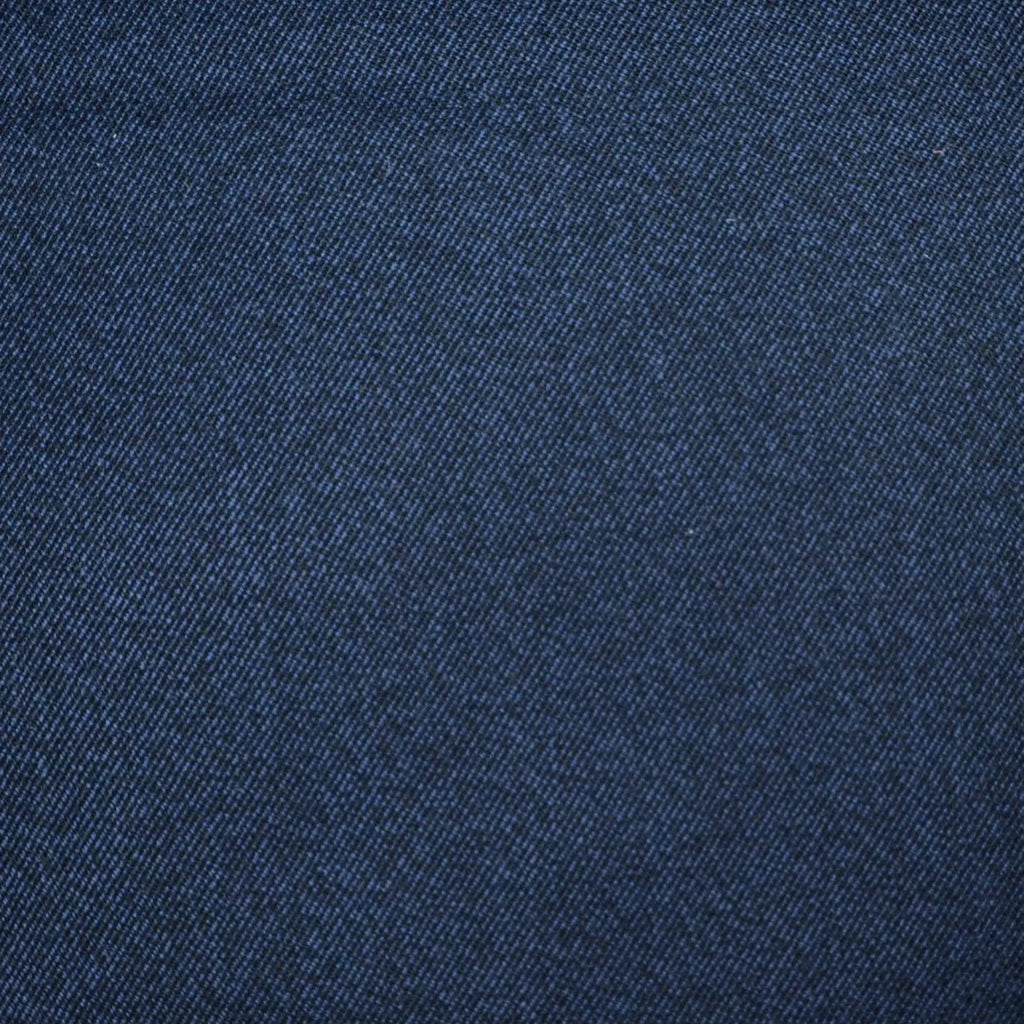 Medium Blue Twill All Wool Suiting - 3.50 Metres Yorkshire Fabric