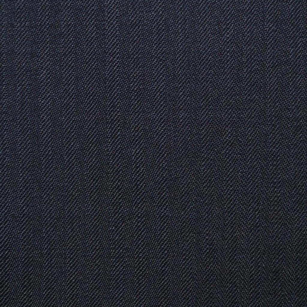 Midnight Narrow Herringbone Super 120's All Wool Suiting - 3.50 Metres