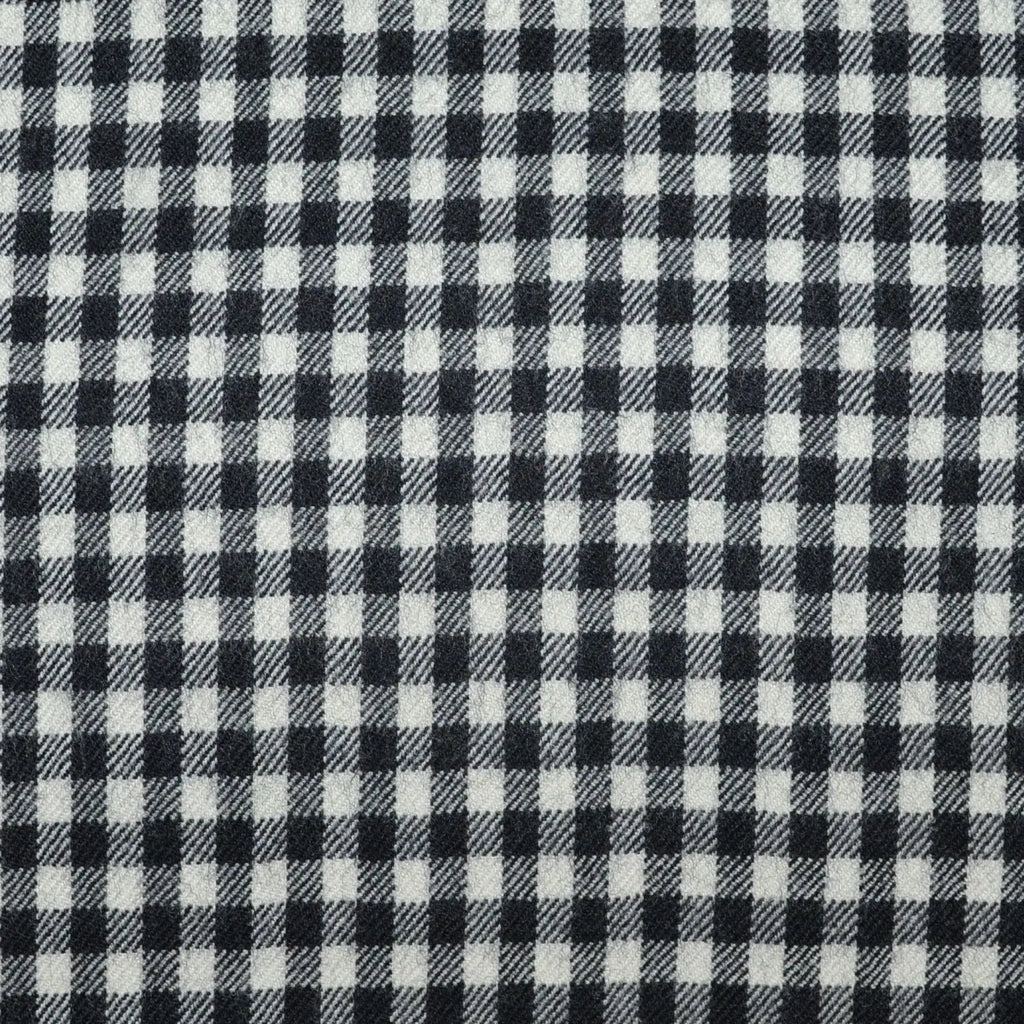 Black and White Check Lambswool & Cashmere Jacketing - 2.50 Metres