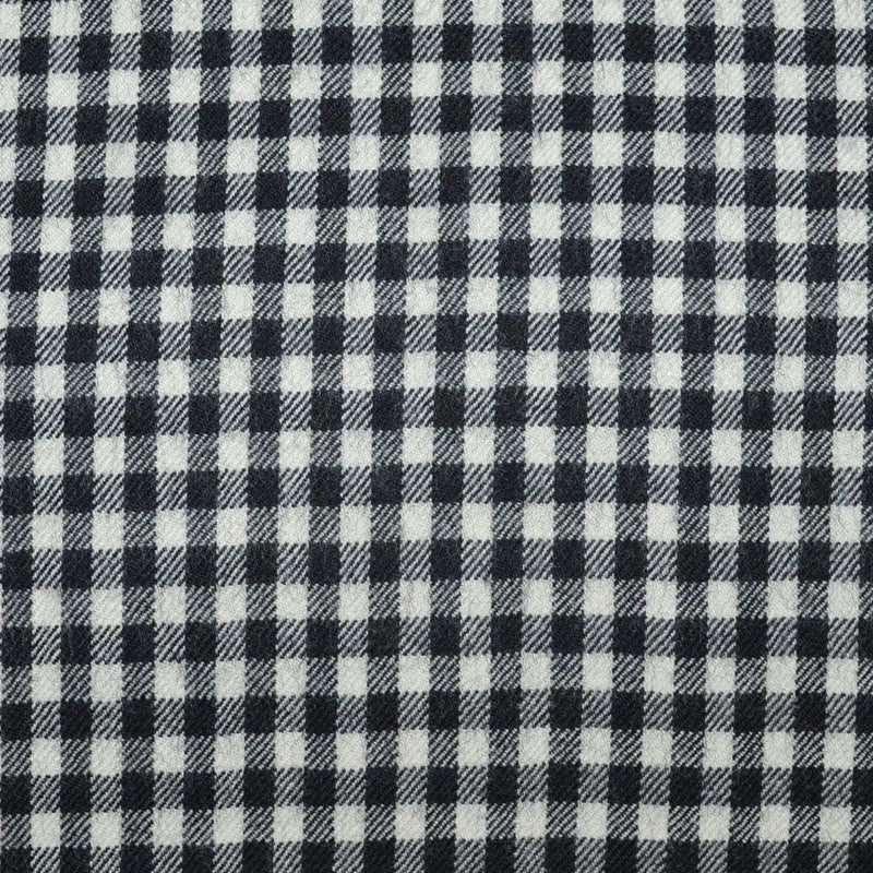 Black and White Check Lambswool & Cashmere Jacketing - 2.50 Metres